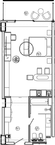 Продается 1-комн. квартира, 46.7 м²