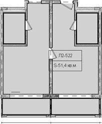 Продается 1-комн. квартира, 51.4 м²