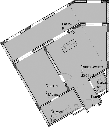 Продается 2-комн. квартира, 49.5 м²