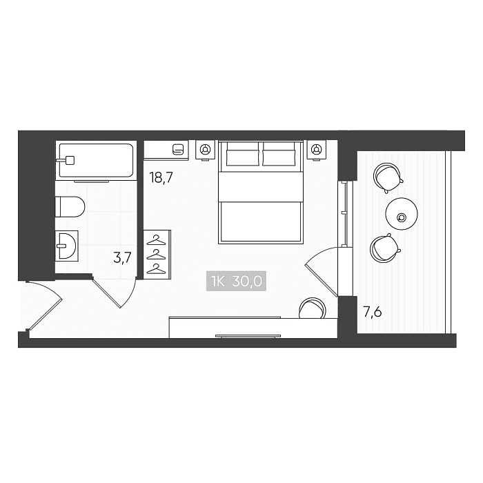 Продается 1-комн. квартира, 22.4 м²