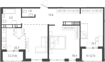Продается 3-комн. квартира, 77.5 м²