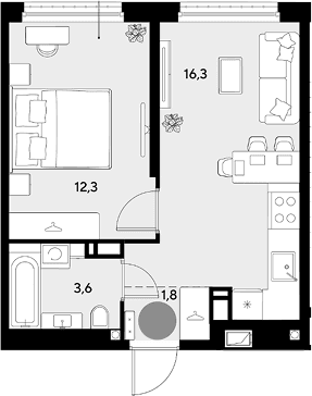 Продается 1-комн. квартира, 34 м²