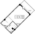 Продается 1-комн. квартира, 28.84 м²