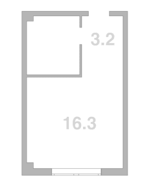 Продается 1-комн. квартира, 19.5 м²