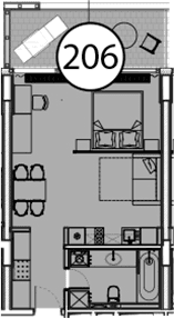 Продается 1-комн. квартира, 54.9 м²
