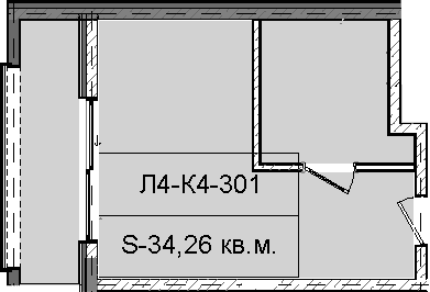 Продается 1-комн. квартира, 34.26 м²