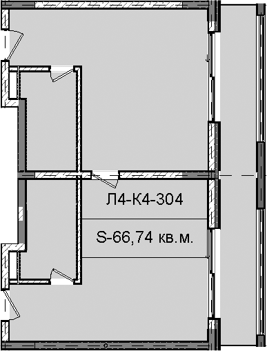 Продается 1-комн. квартира, 66.74 м²