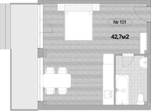 Продается 1-комн. квартира, 34.1 м²