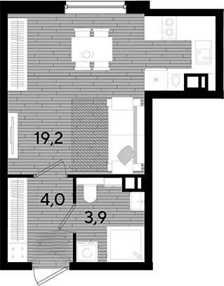 Продается 1-комн. квартира, 27.1 м²