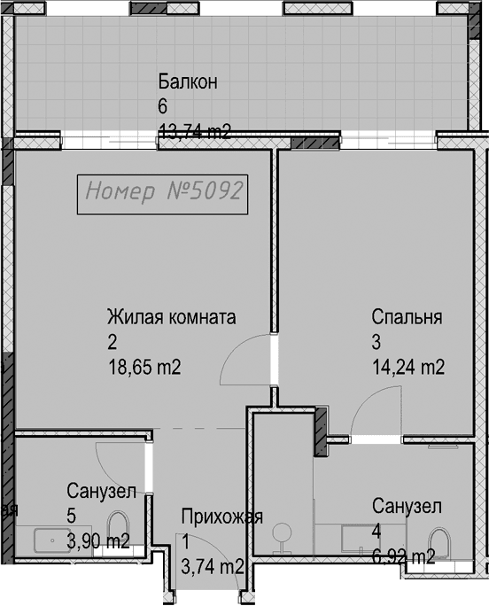 Продается 2-комн. квартира, 47.3 м²