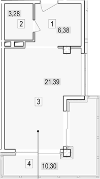 Продается 1-комн. квартира, 31.1 м²
