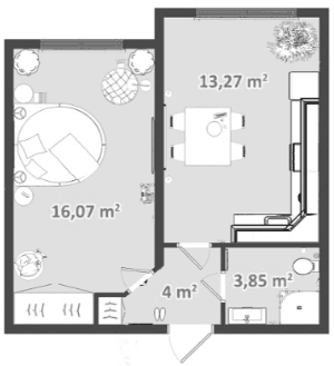 Продается 1-комн. квартира, 37.7 м²