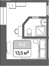 Продается 1-комн. квартира, 13.5 м²