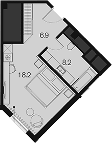Продается 1-комн. квартира, 33.3 м²