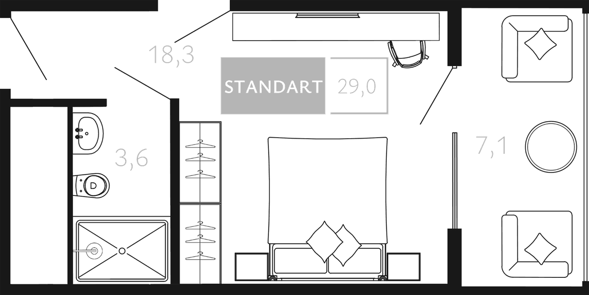 Продается 1-комн. квартира, 21.9 м²