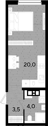 Продается 1-комн. квартира, 27.5 м²