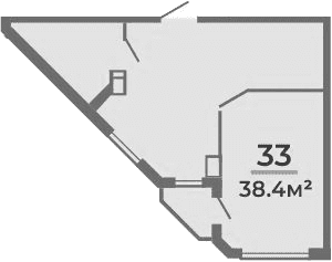 Продается 1-комн. квартира, 38.4 м²