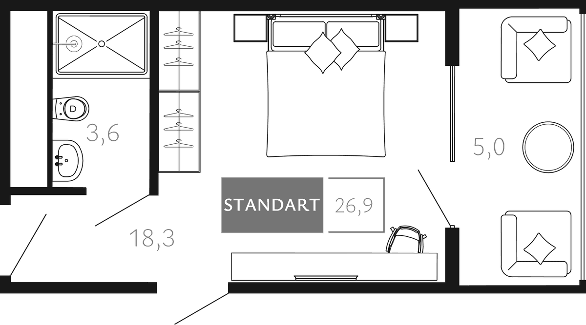 Продается 1-комн. квартира, 21.9 м²