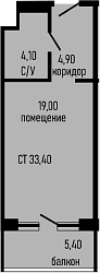 Продается 1-комн. квартира, 28 м²