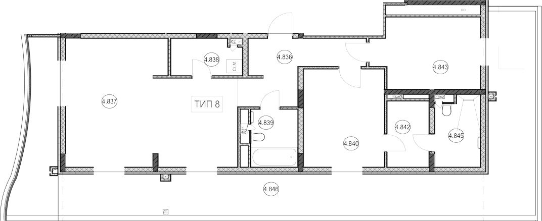 Продается 2-комн. квартира, 76.4 м²