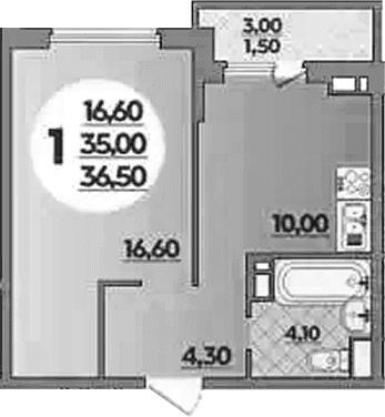 Продается 1-комн. квартира, 35 м²