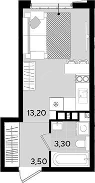 Продается 1-комн. квартира, 20 м²