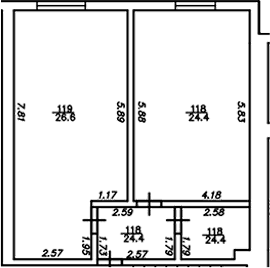 Продается 1-комн. квартира, 60 м²