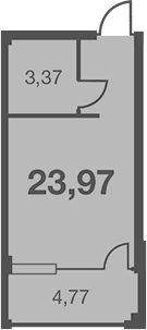 Продается 1-комн. квартира, 19.2 м²