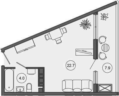 Продается 1-комн. квартира, 26.5 м²