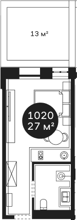 Продается 1-комн. квартира, 26.64 м²