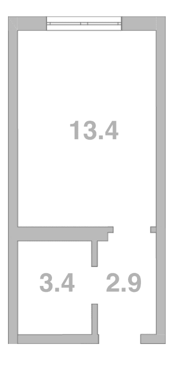 Продается 1-комн. квартира, 19.7 м²