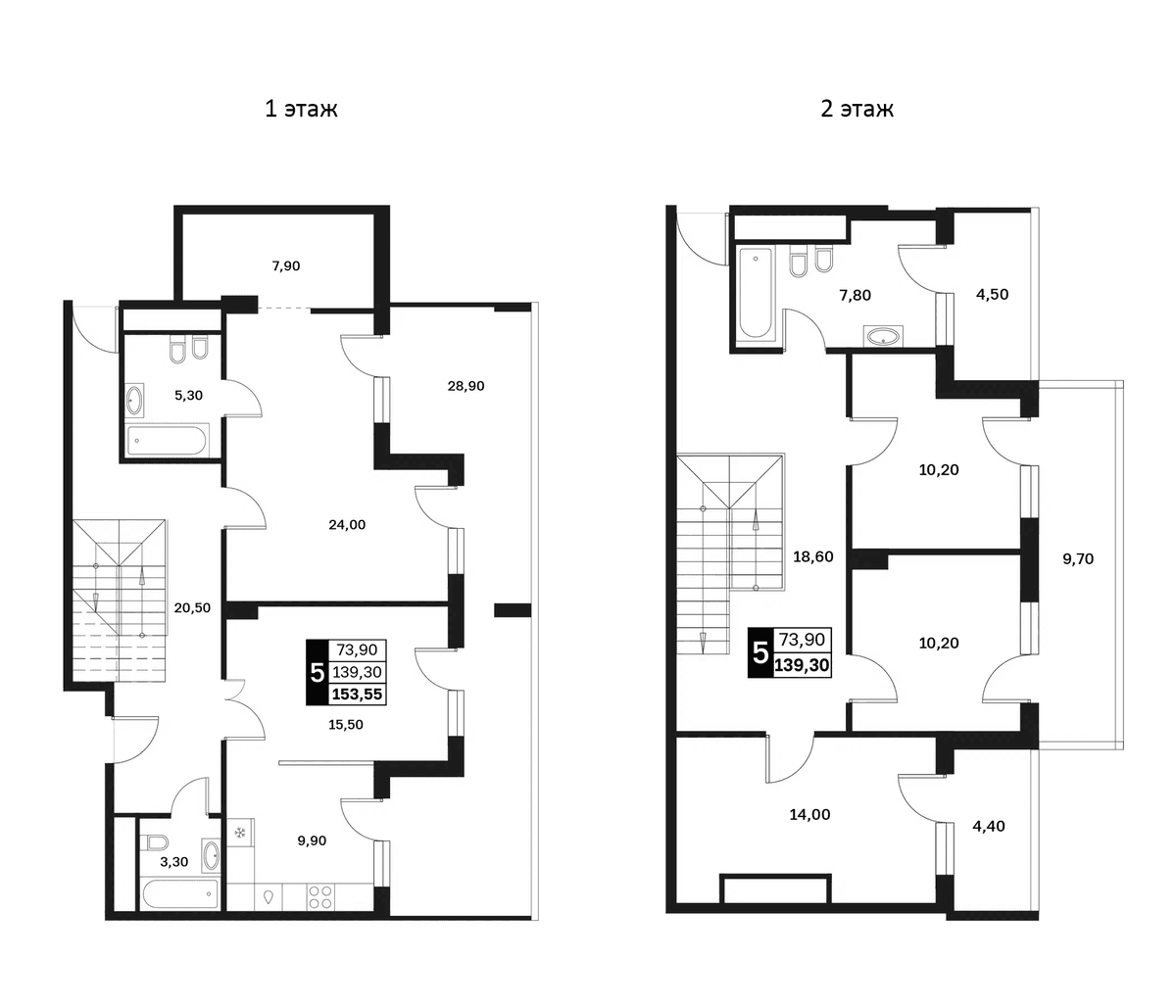 Продается 5-комн. квартира, 139.3 м²