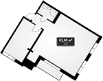 Продается 1-комн. квартира, 63.6 м²
