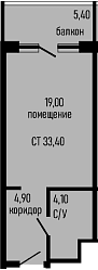 Продается 1-комн. квартира, 28 м²