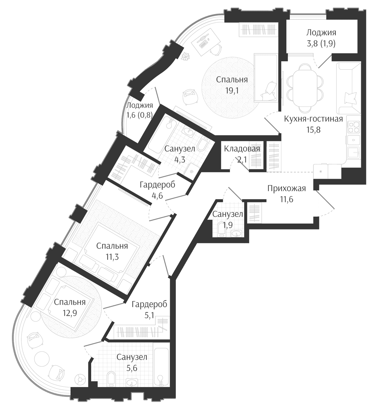 Продается 4-комн. квартира, 94.3 м²