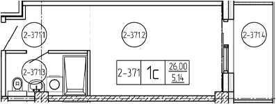Продается 1-комн. квартира, 26 м²