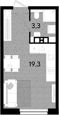Продается 1-комн. квартира, 22.6 м²