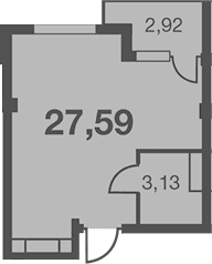 Продается 1-комн. квартира, 24.67 м²