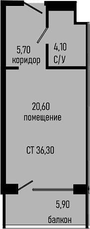 Продается 1-комн. квартира, 30.4 м²