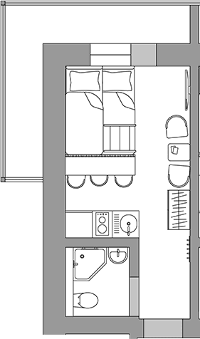 Продается 1-комн. квартира, 22.6 м²