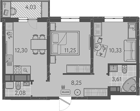 Продается 2-комн. квартира, 47.82 м²