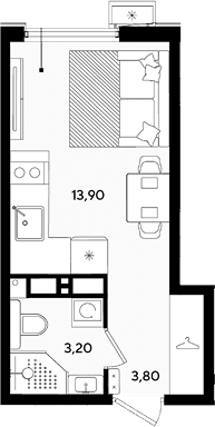 Продается 1-комн. квартира, 20.9 м²
