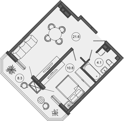 Продается 2-комн. квартира, 36.5 м²