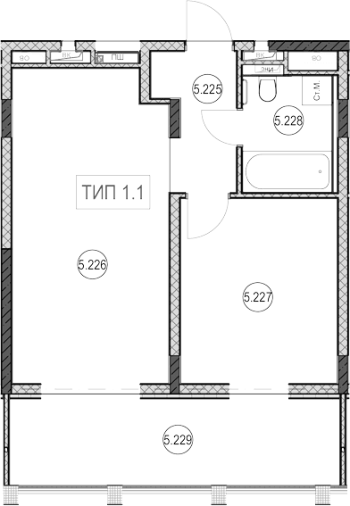 Продается 1-комн. квартира, 26.3 м²