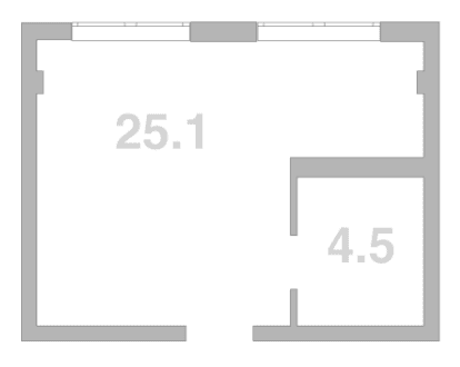Продается 1-комн. квартира, 29.6 м²