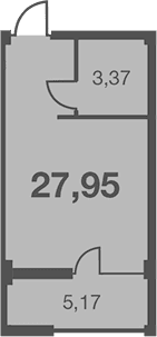 Продается 1-комн. квартира, 22.78 м²