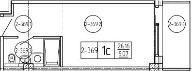Продается 1-комн. квартира, 27.53 м²