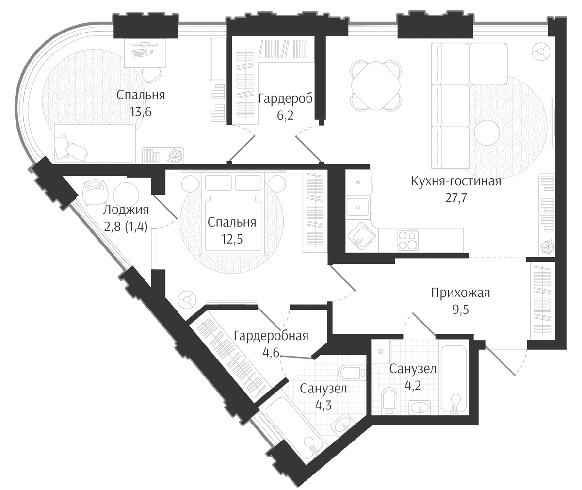 Продается 3-комн. квартира, 82.6 м²