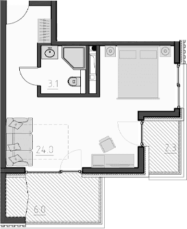 Продается 1-комн. квартира, 27.1 м²