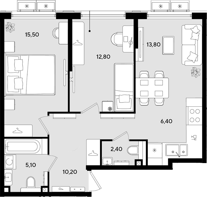 Продается 3-комн. квартира, 66.2 м²